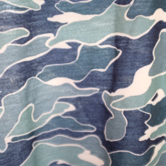 Old Navy Pajama Shirt Blue Camo Wave size S - Picture 3 of 5